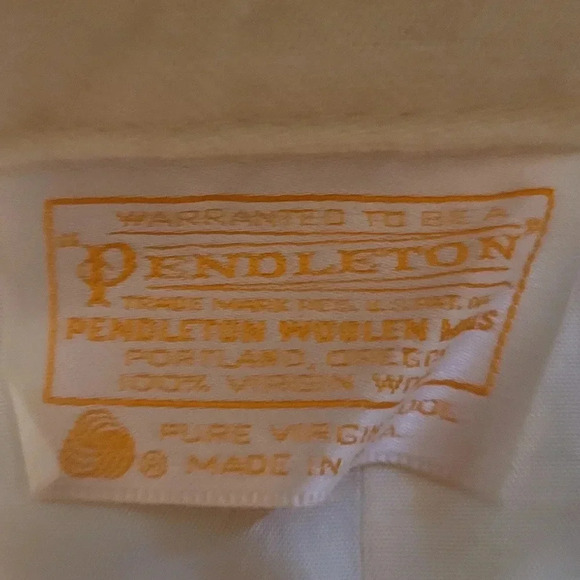 100% Wool Cream Pendleton Skirt - Picture 2 of 5